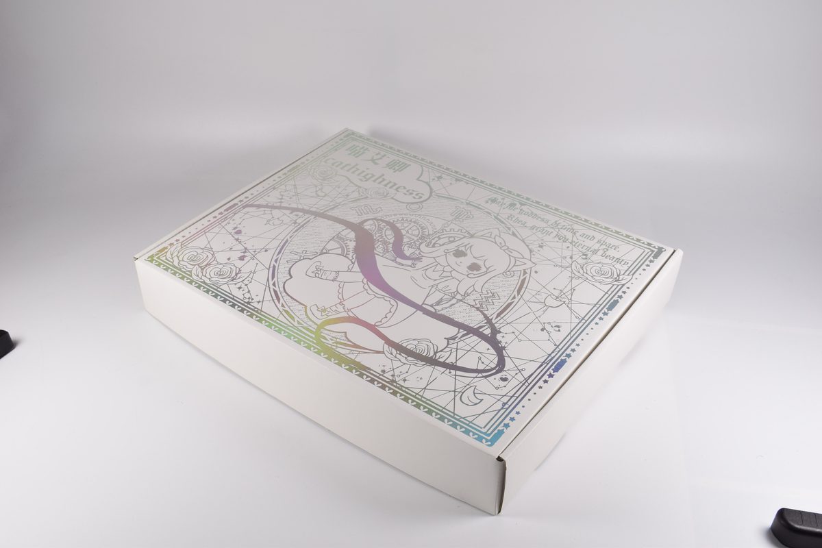 Shelf-Ready Mailer Box with Silver-Laser Foil Stamping