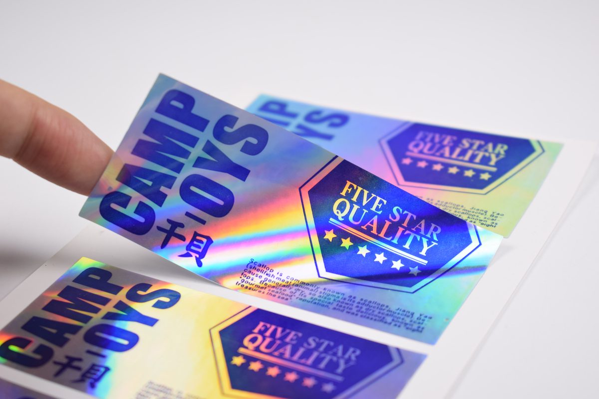 Silver-Laser Stickers for Health Supplements