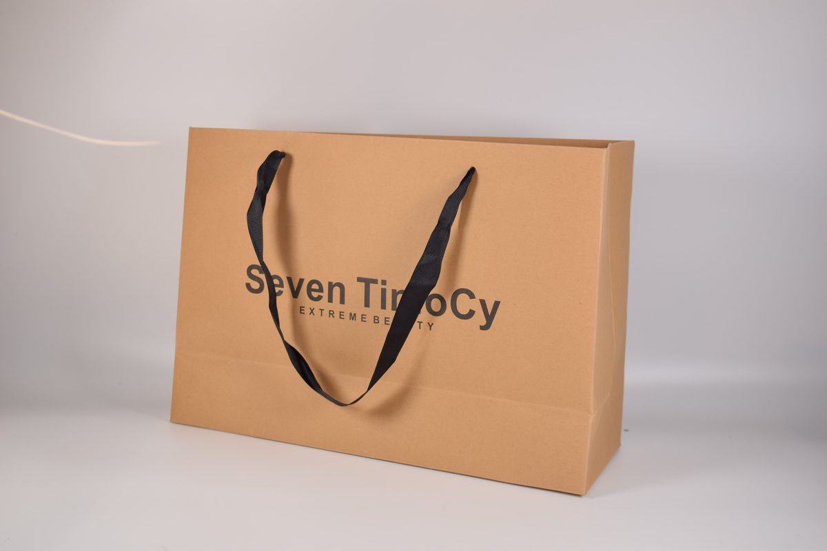 Kraft Paper Bag with Webbing Handle