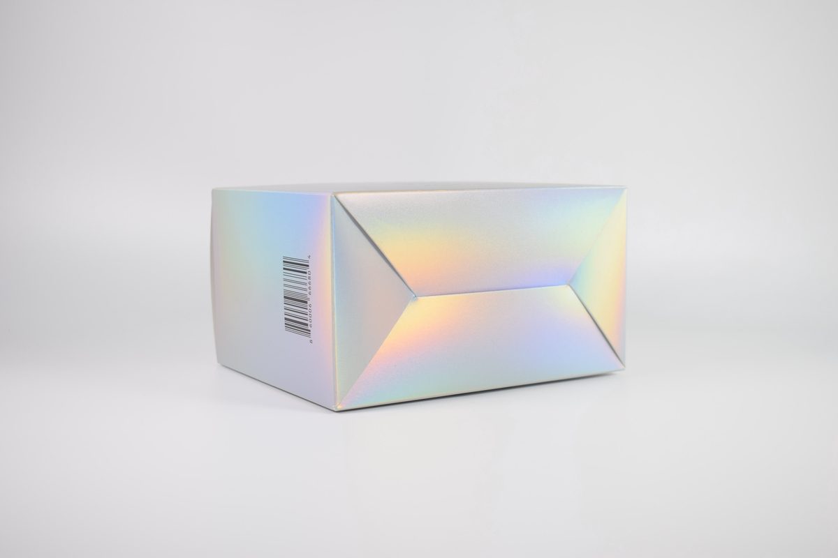 Lock-Bottom Laser-Silver Paper Boxes