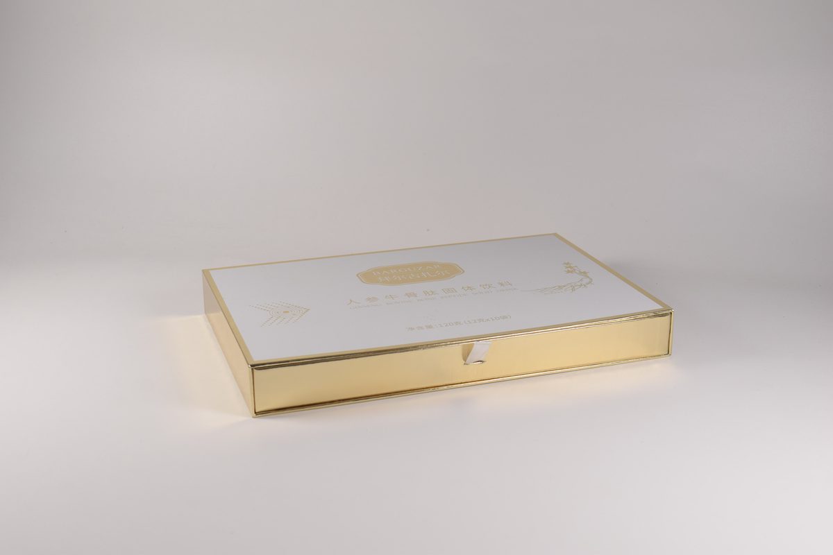 Metallic Drawer Gift Box with Divider